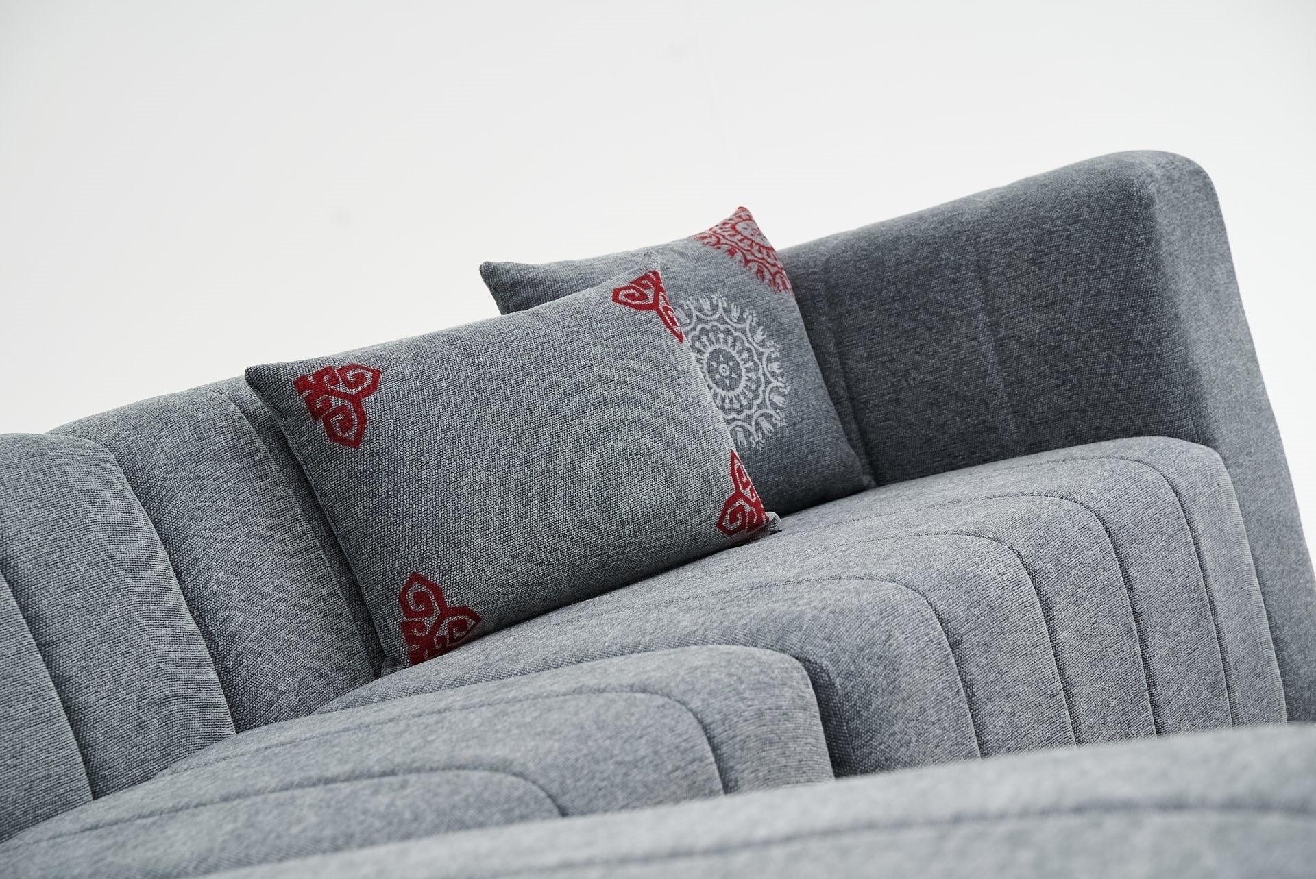 Beyza Sofa Récamiere Links Grau 4