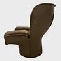 Joe Colombo Elda Sessel Leder Fiberglas Beige 4