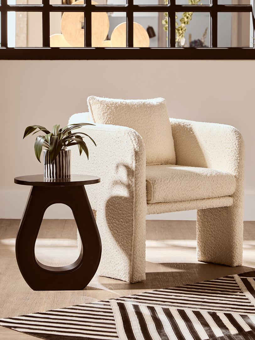 Walsa Side Table Mango Wood Black 0