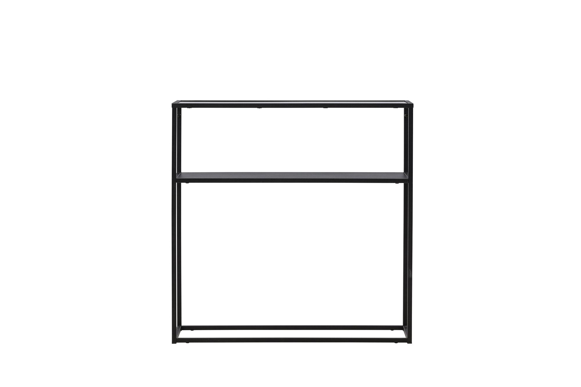 Bogóta Beistelltisch Stahl Glas Schwarz 6