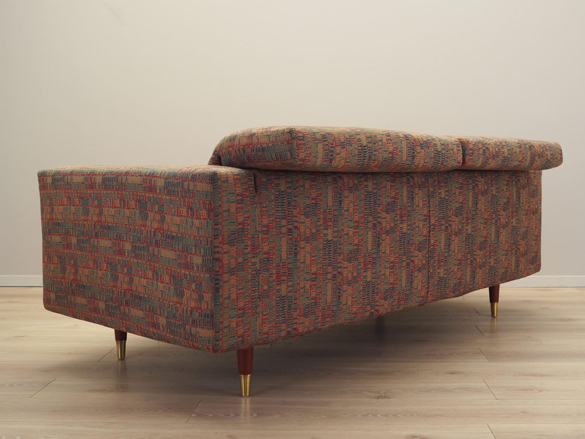 2-seater sofa brown 1960s 3