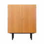 Vintage wardrobe ash wood brown 1970s 0