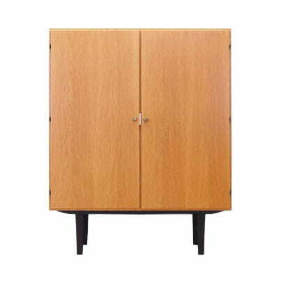 Vintage wardrobe ash wood brown 1970s 0