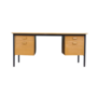 Vintage Desk Ash Wood Brown 1980s 0