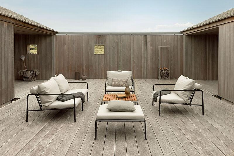 AVON Sofa Lounge Set Rostrot 5