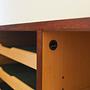 Walnut cabinet Brown 1970s 14