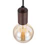 4-flame pendant light Linn II partly solid wood ash iron 3