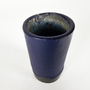 Vintage Vase Keramik Blau 1970er Jahre 4