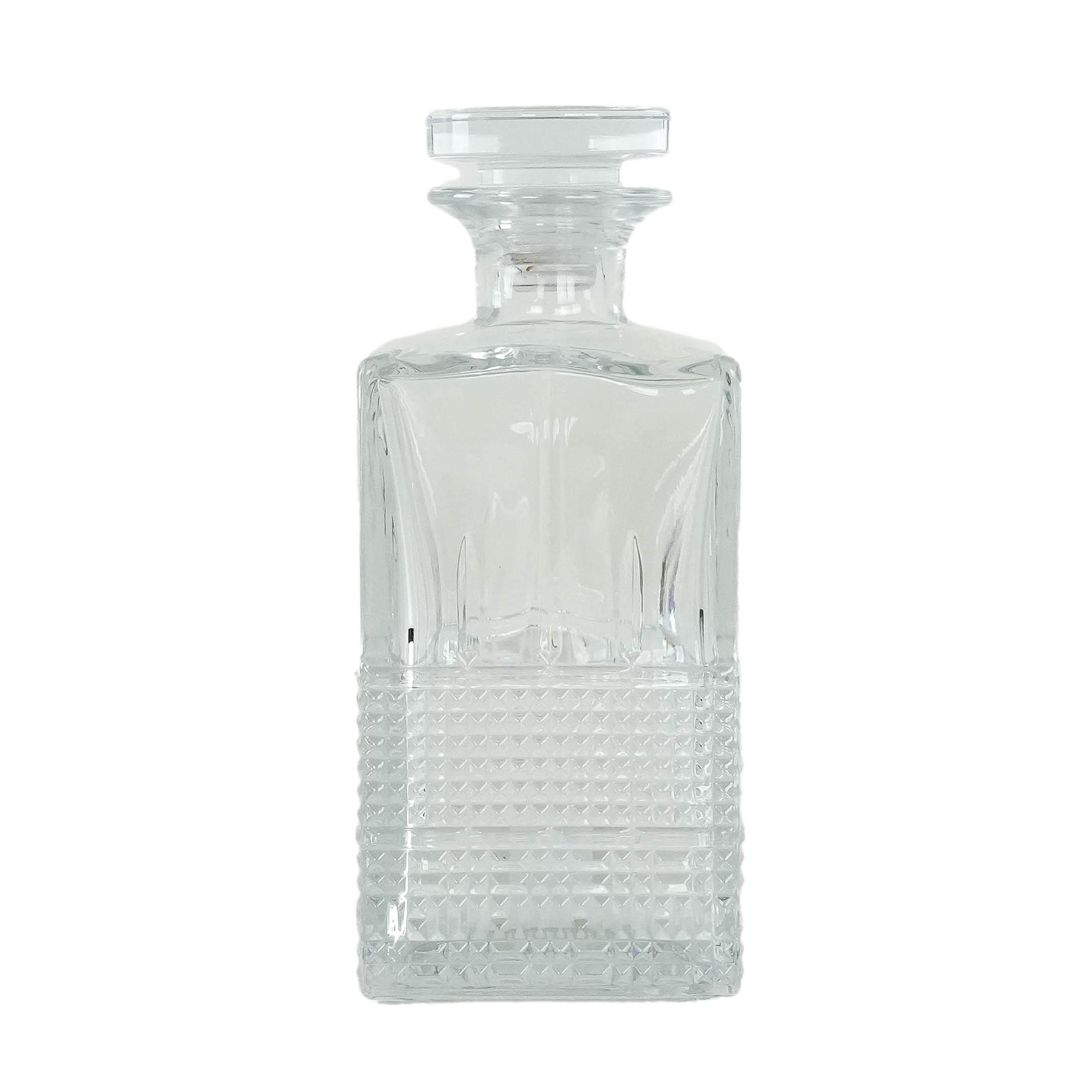 Glaskaraffe Transparent 1970er Jahre 0