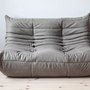 Togo Lounge Set 3-pc. Madras Leather Ash Grey 1