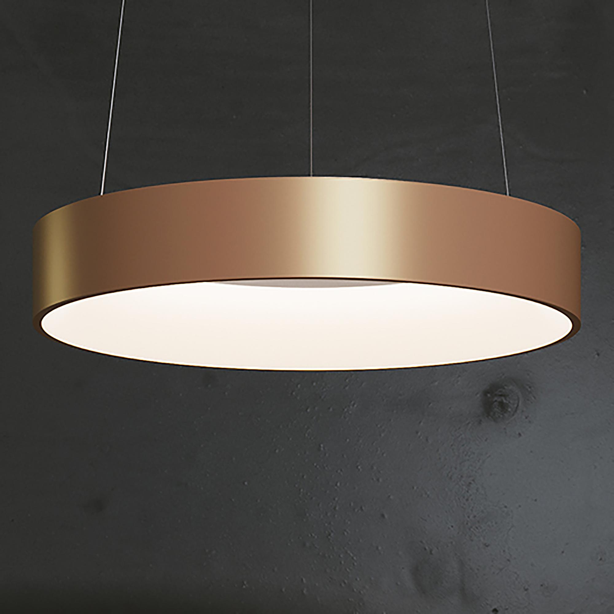 Noah LED pendant light 1-lamp aluminum acrylic glass gold 0
