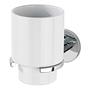 Isera Toothbrush tumbler holder Zinc die-cast Ceramic Chrome White 0