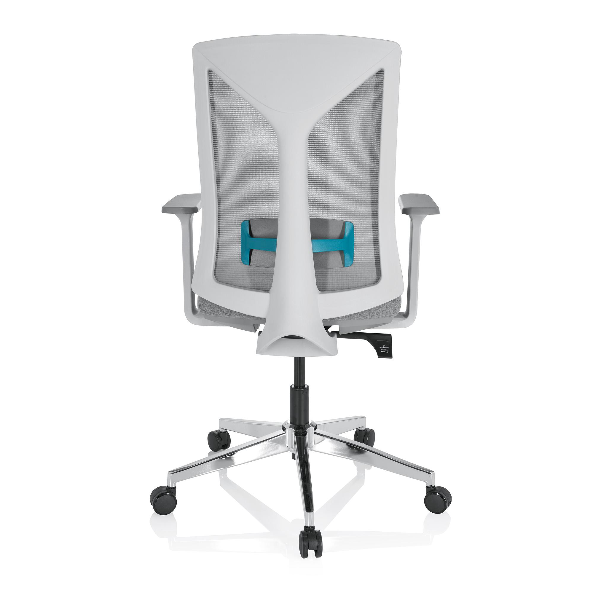 HALIFAX Bürostuhl Netzstoff Grau 9