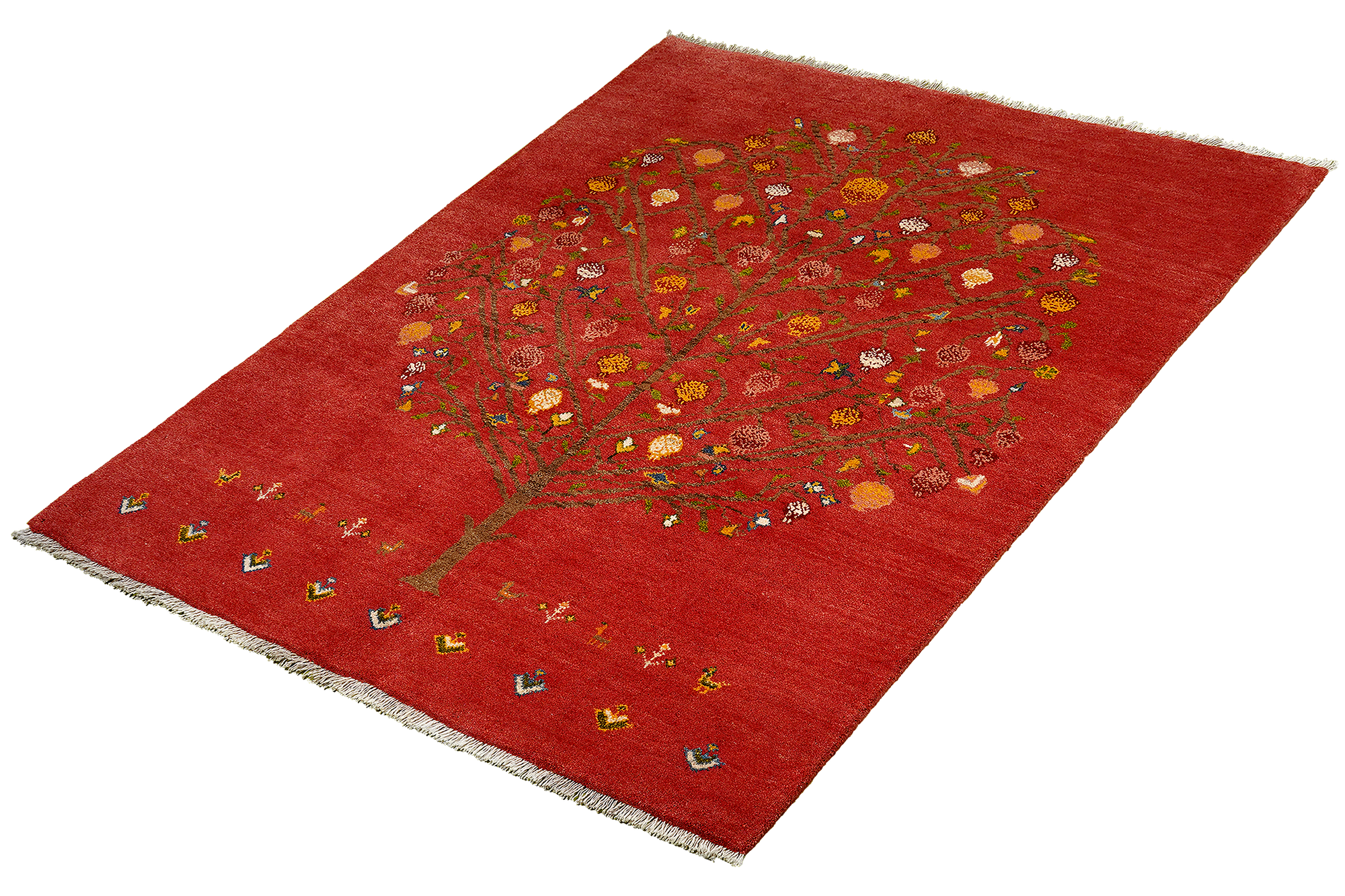 Rizbaf Gabbeh-Teppich Wolle Rot 3