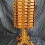 Vintage Holz Tischlampe 60er Jahre 3