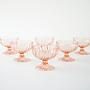 Dessert bowl set Pink 1970s 4