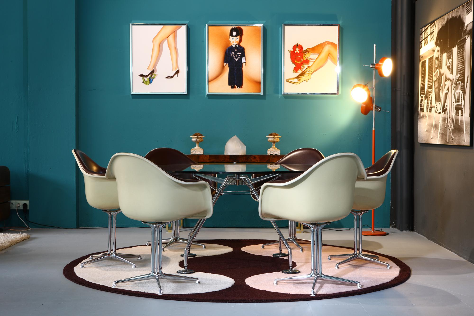 Nomos Esstisch Glas 1986 ø150cm 3