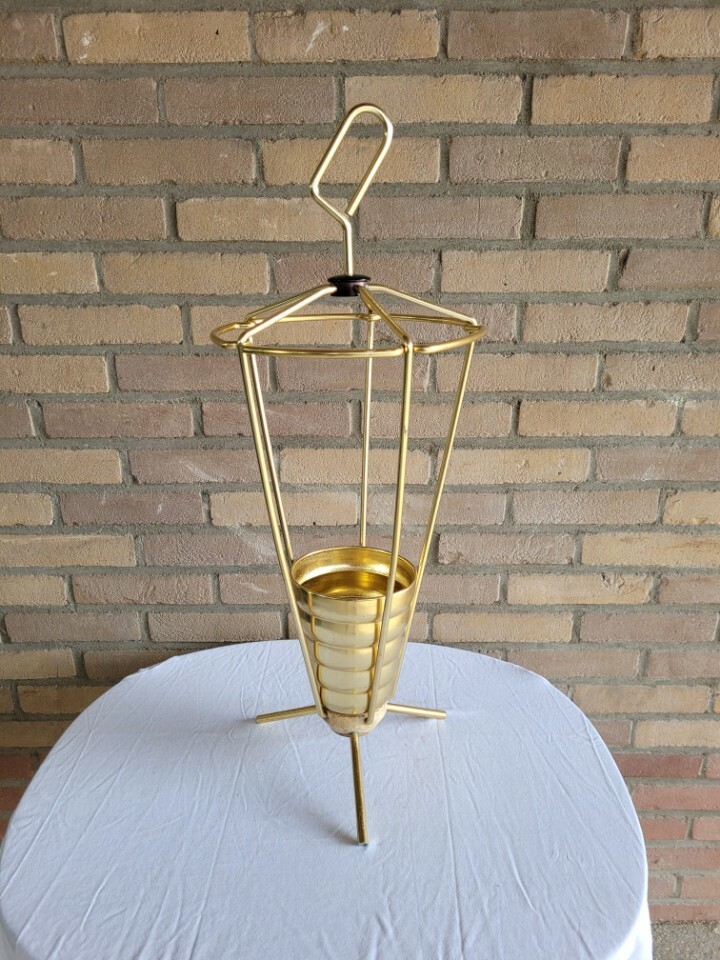 Vintage Schirmständer Gold 1