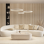 Ring-shaped LED pendant lamp CAECILIA White 4