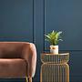 Avantis Gold Metalldrahtgestell Runder Beistelltisch
 1
