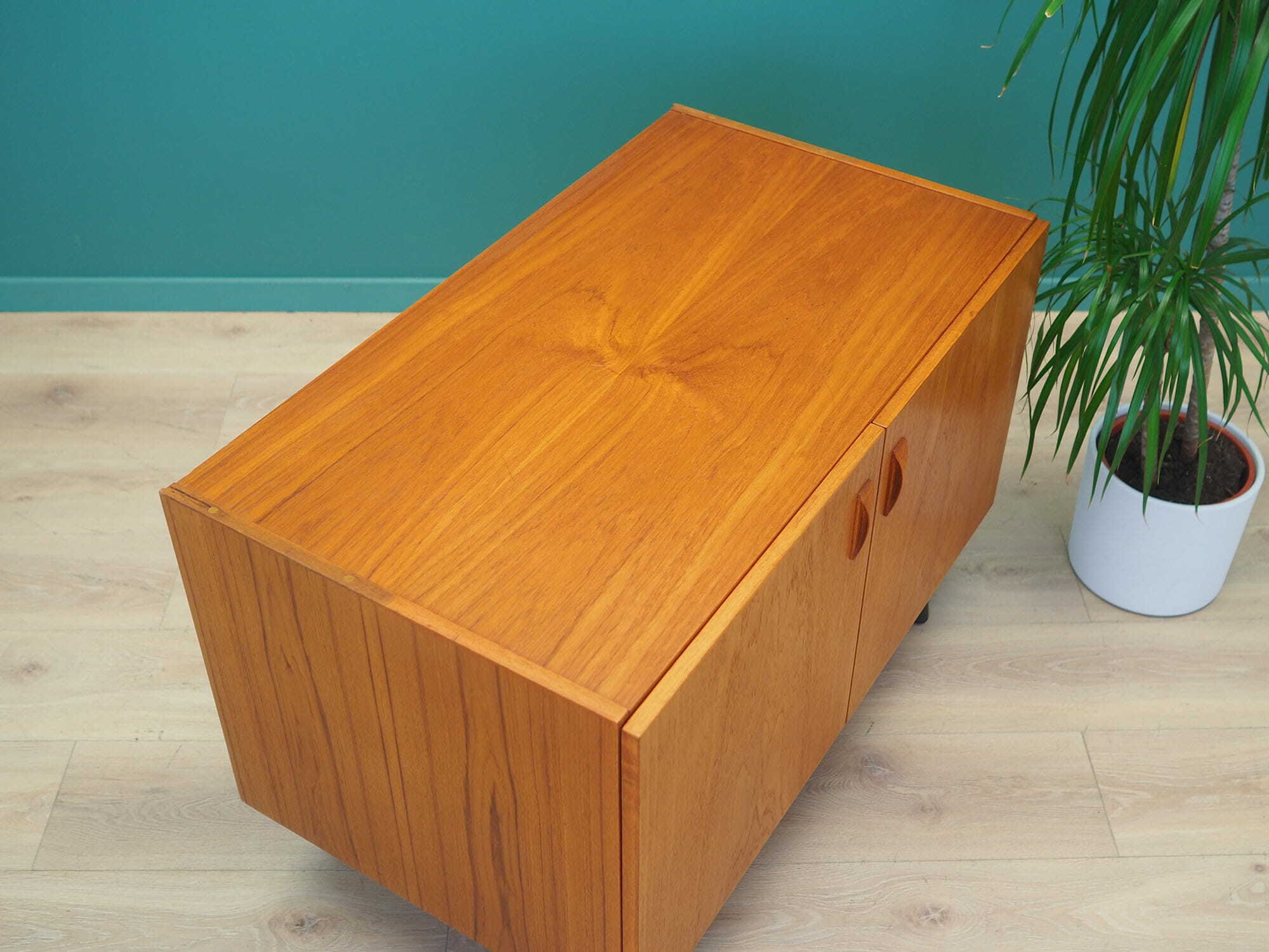 Vintage cabinet Teak brown 1970s 5
