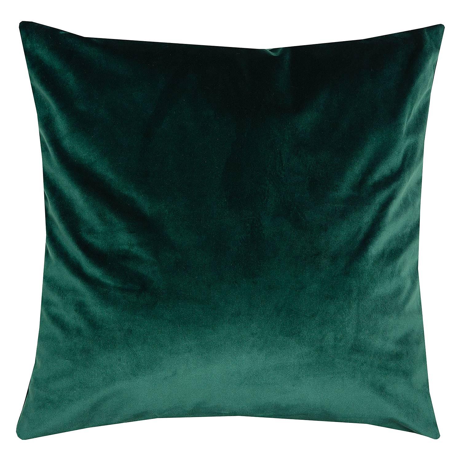 Kissenbezug French Velvet Webstoff Flaschengrün 0