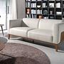 White leather 3-seater sofa 6115 2