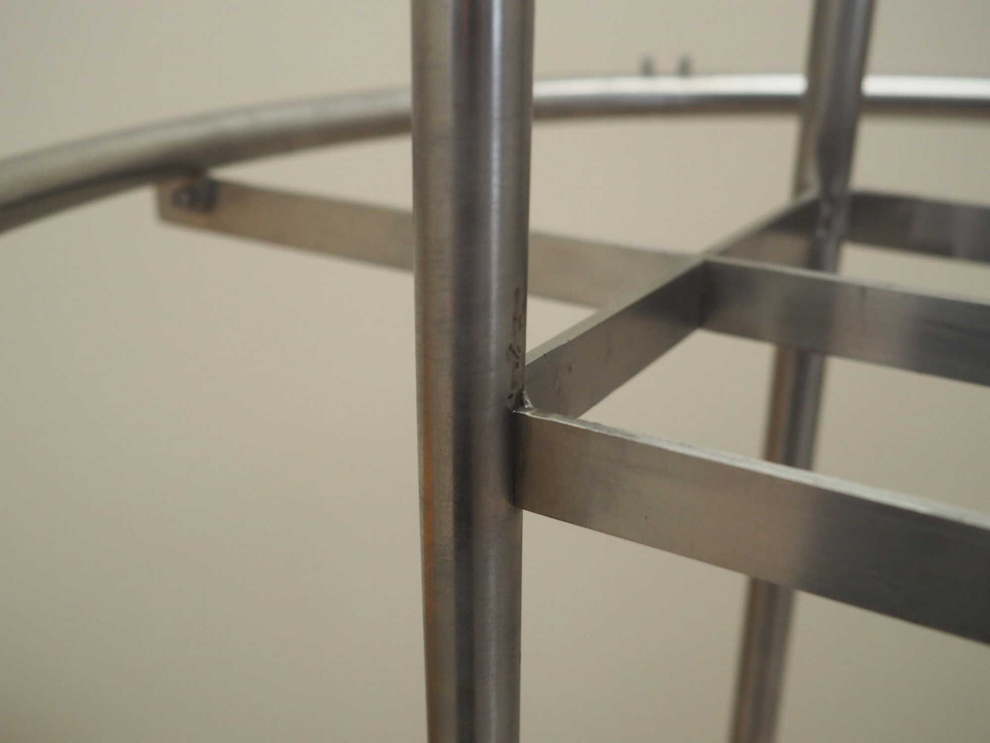 Vintage coat rack metal silver 1990s 6