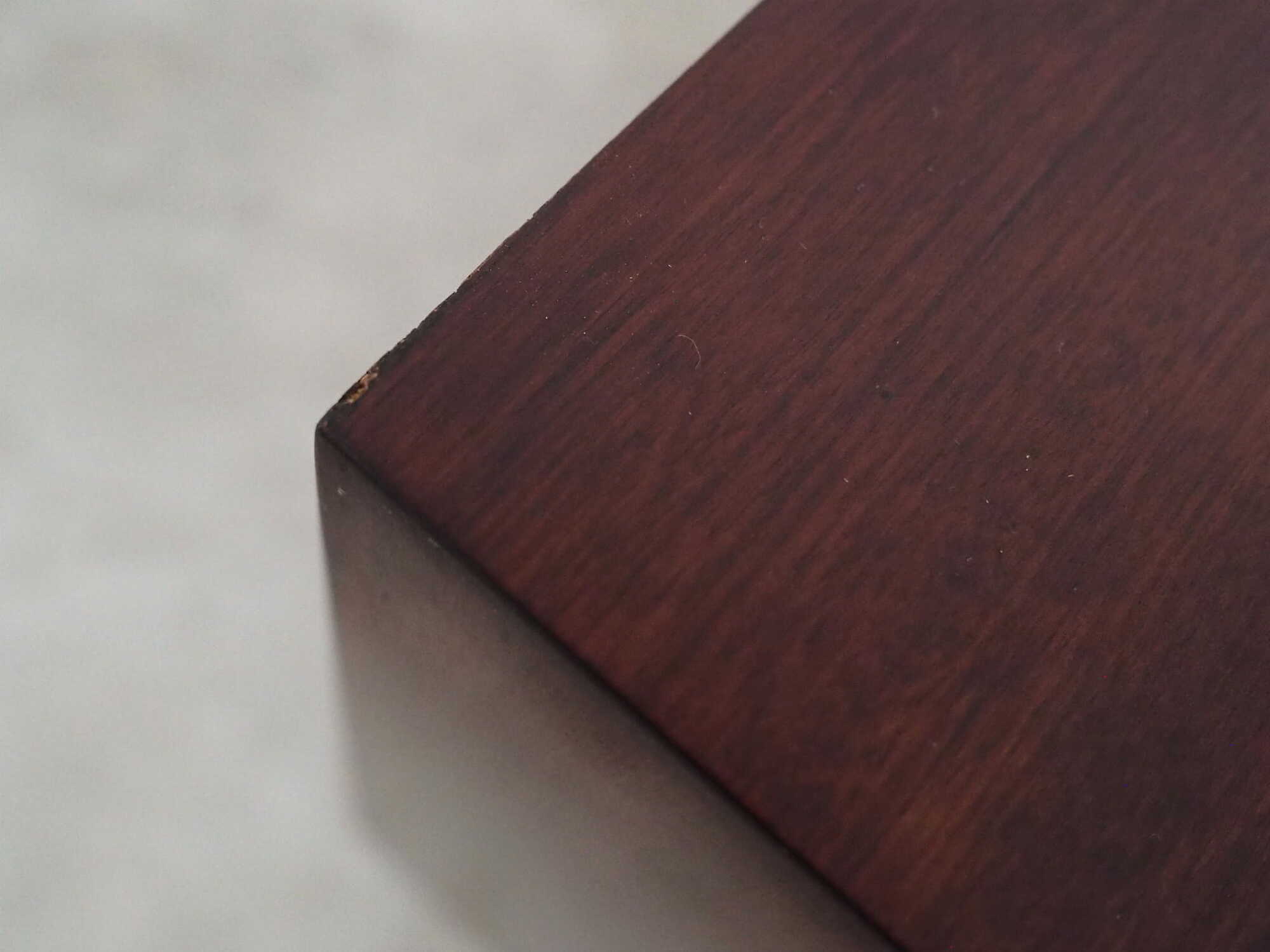 Vintage bookshelf mahogany brown 1970s 8
