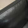Sofa Leather Black 1970s 7