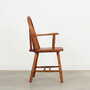 Vintage Armchair Oak Wood Brown 1960s 7
