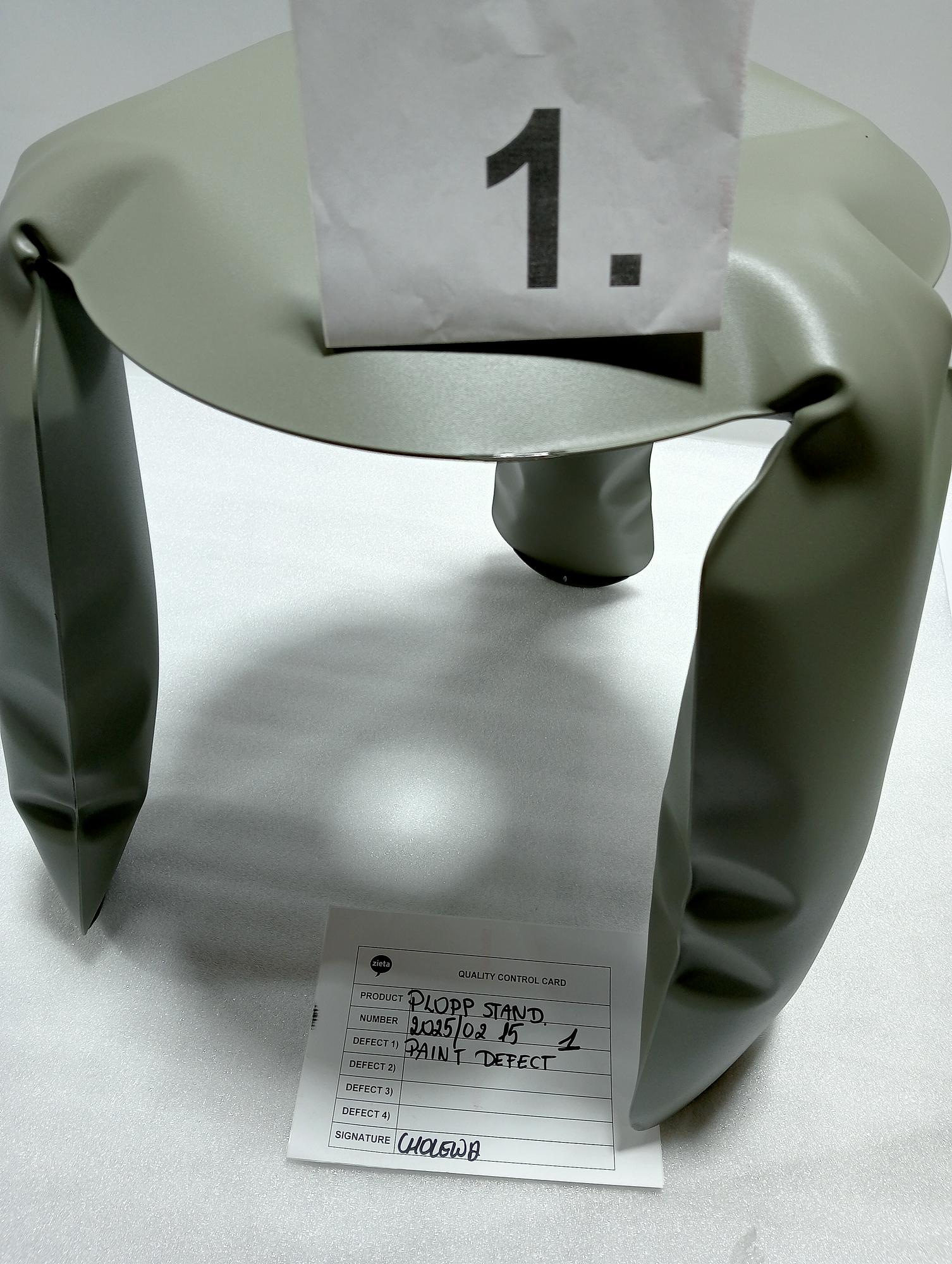 Plopp Standard stool steel Umbra gray matte 2