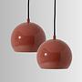 Ball Pendelleuchte Glänzend Rot Ø18cm 1