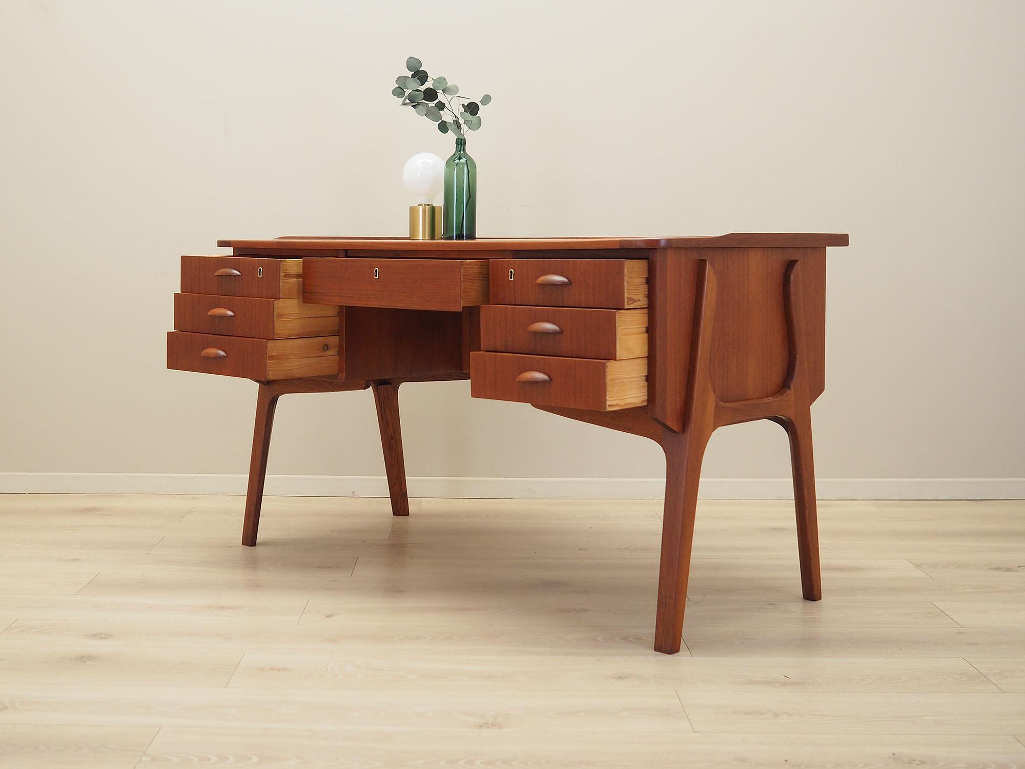 Schreibtisch Teakholz 1970er Jahre 3