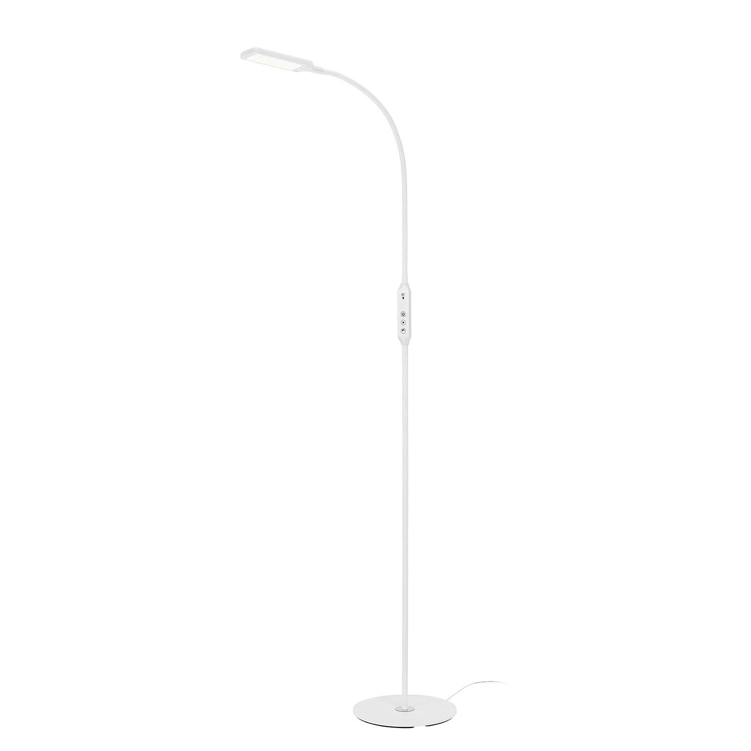 LED Floor Lamp Office Remote Steel 0