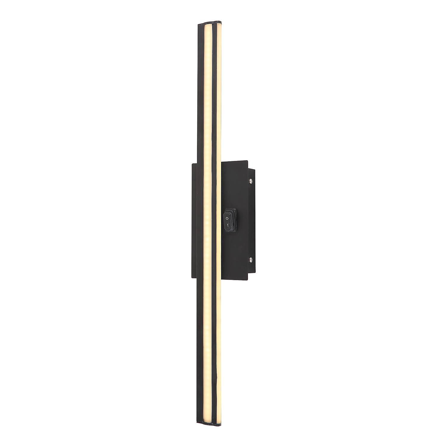 LED-Wandleuchte Viggo Acrylglas Eisen Grau 0