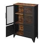 Chest of Drawers Thenon II Metal Black Brown 4