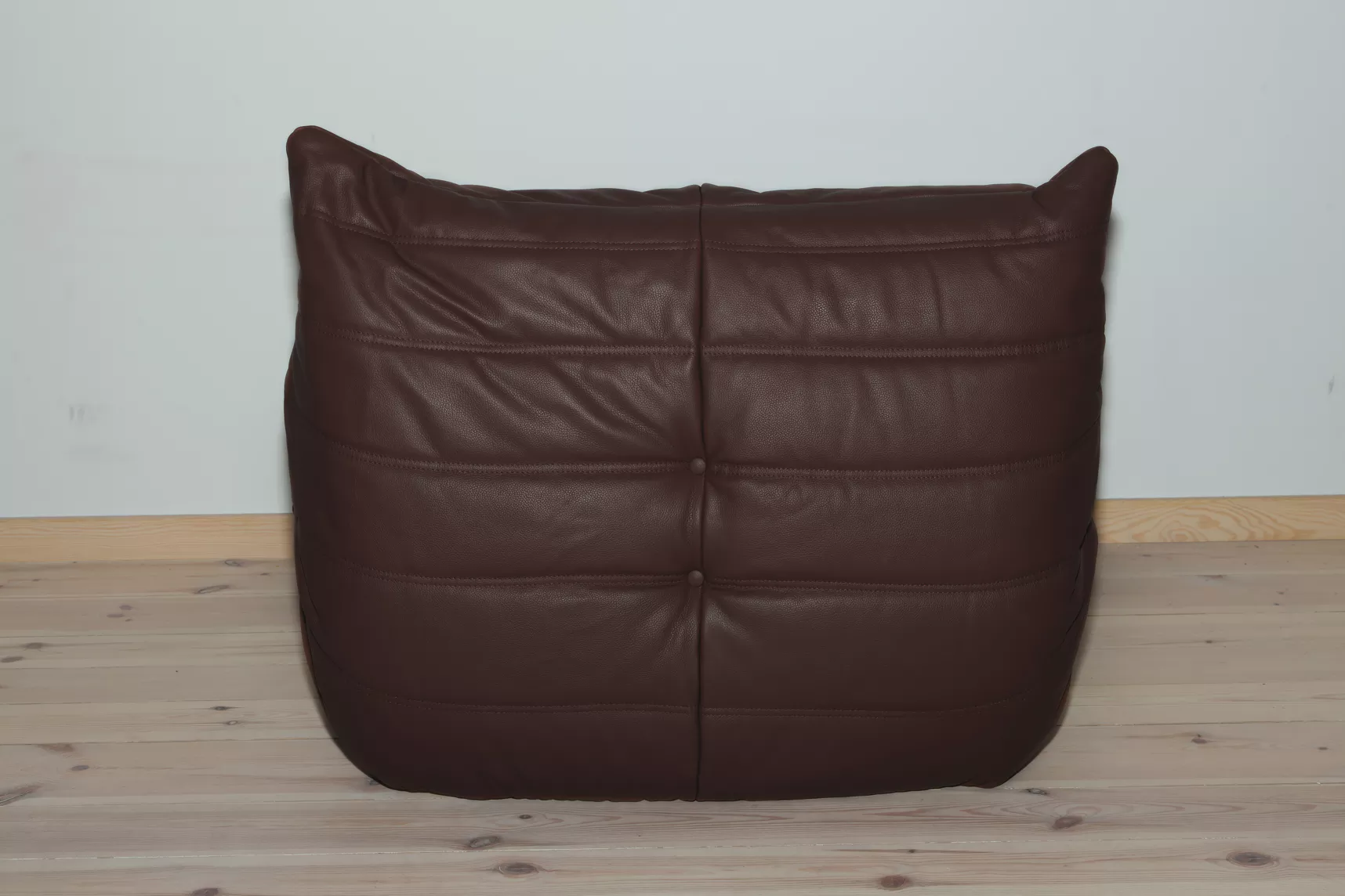 Togo Armchair Madras Leather Brown 5