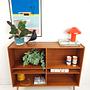 Vintage Bücherregal Holz Braun 2