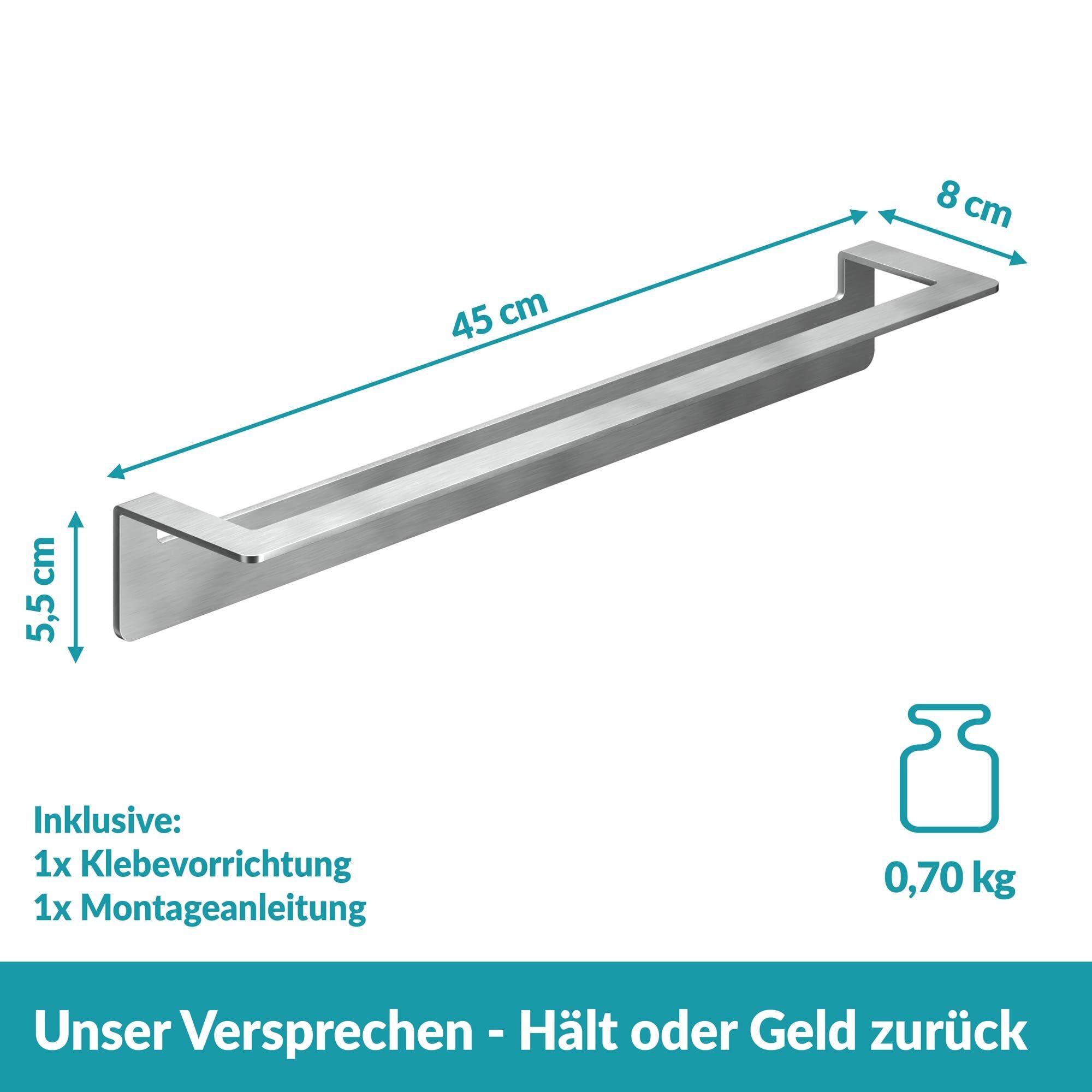 Handtuchhalter Ohne Bohren Edelstahl Silber 5