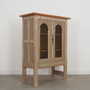 Vintage Display Cabinet Wood Grey 1960s  5