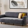 Noya Sofa 3-Sitzer Chenille Grau 1