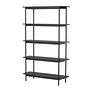Home Shelf Wood Black 1