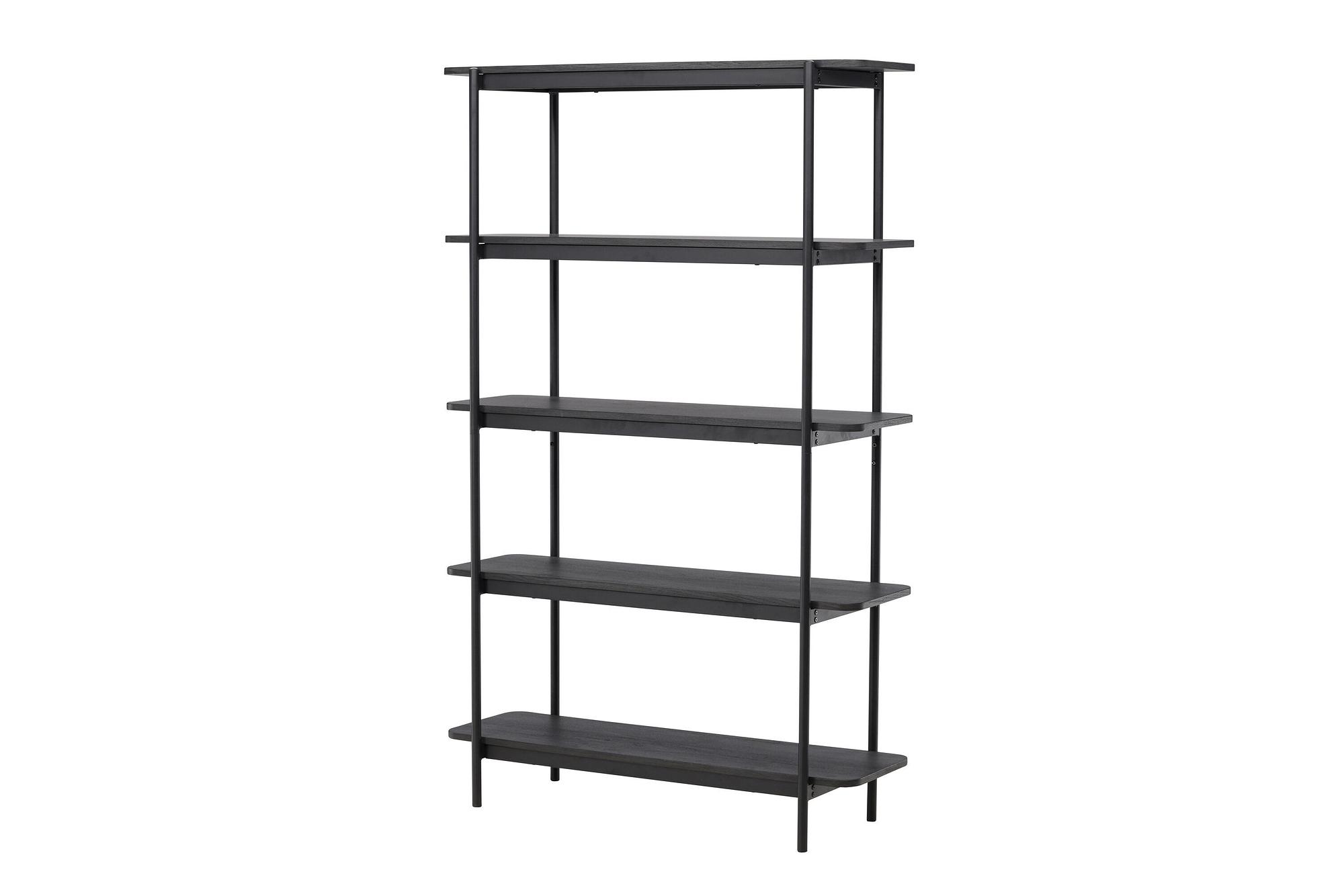 Home Shelf Wood Black 1