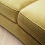 4-seater sofa velvet green 1960s 9