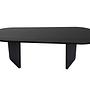 Oval Coffee Table Wood Black 7
