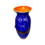 Vintage Vase Glas Mundgeblasen Mehrfarbig 0
