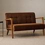 Kemer Sofa Holzfurnier Braun 0