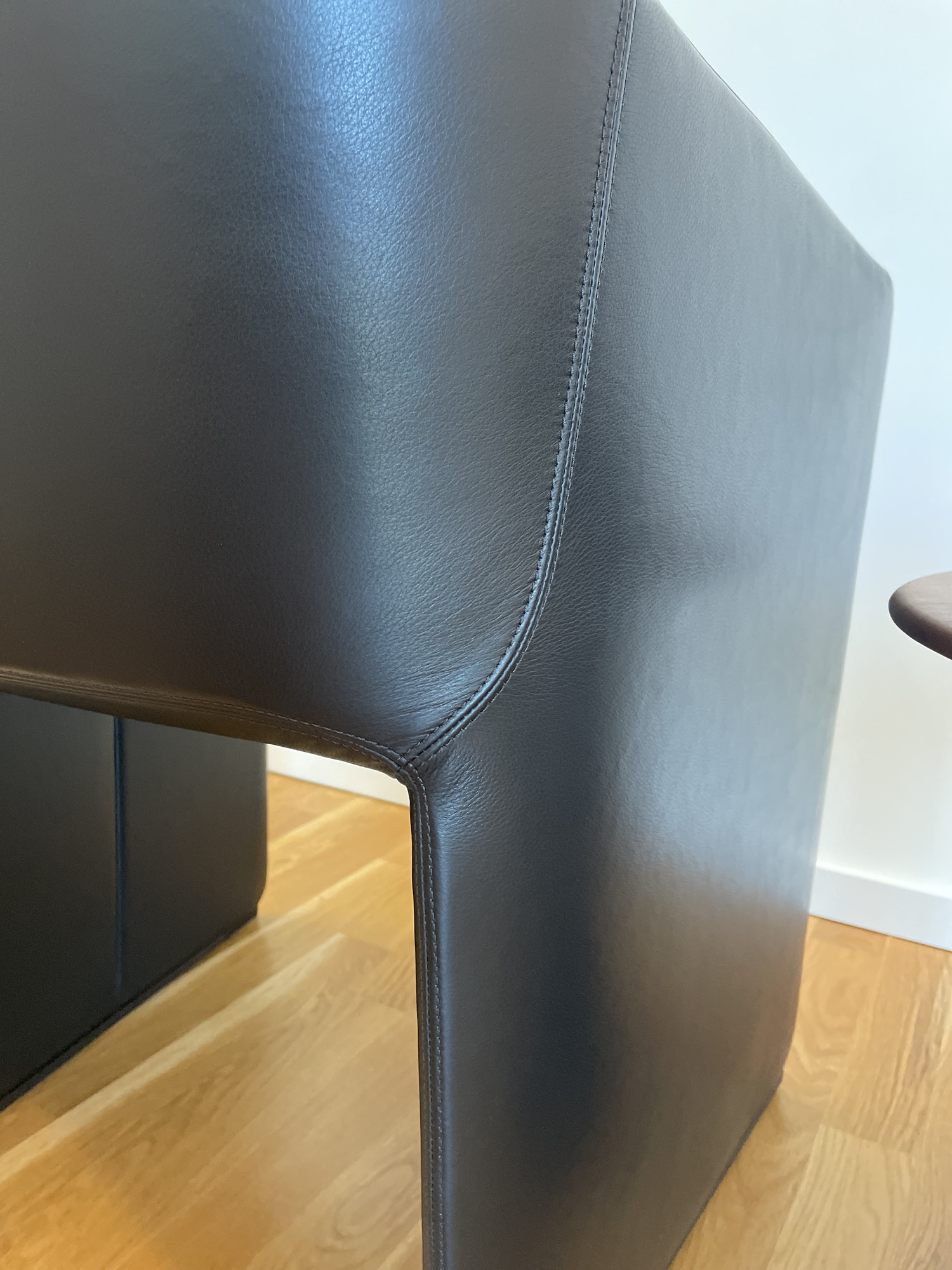 2x 525 Foster Walter Knoll Sessel mit Armlehne Leder Schwarz 3