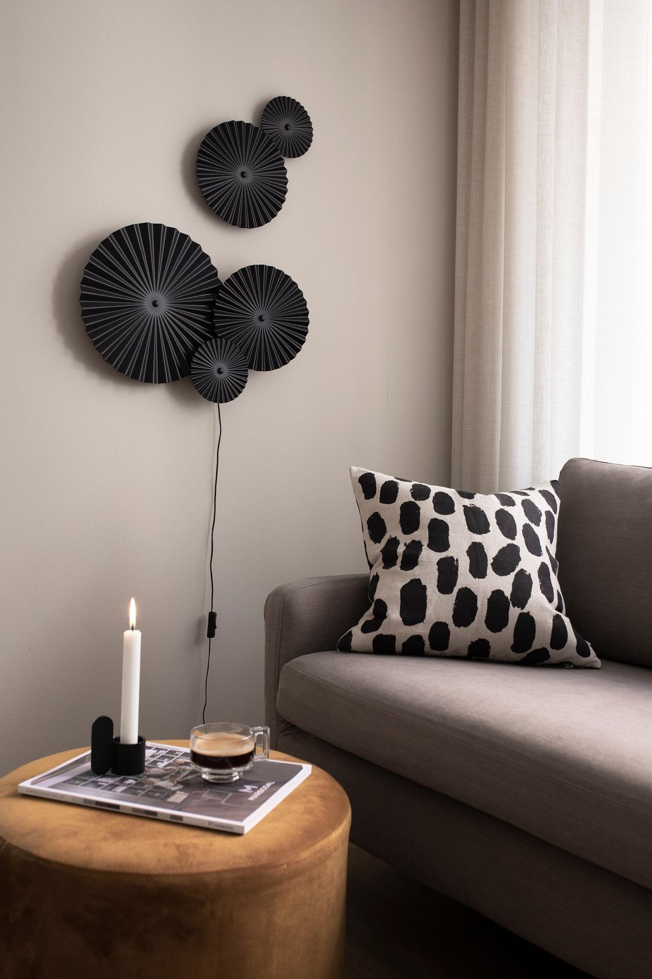 Omega Wall Lamp Black 6